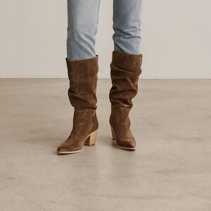 Matisse Tan Suede Slouchy Boots